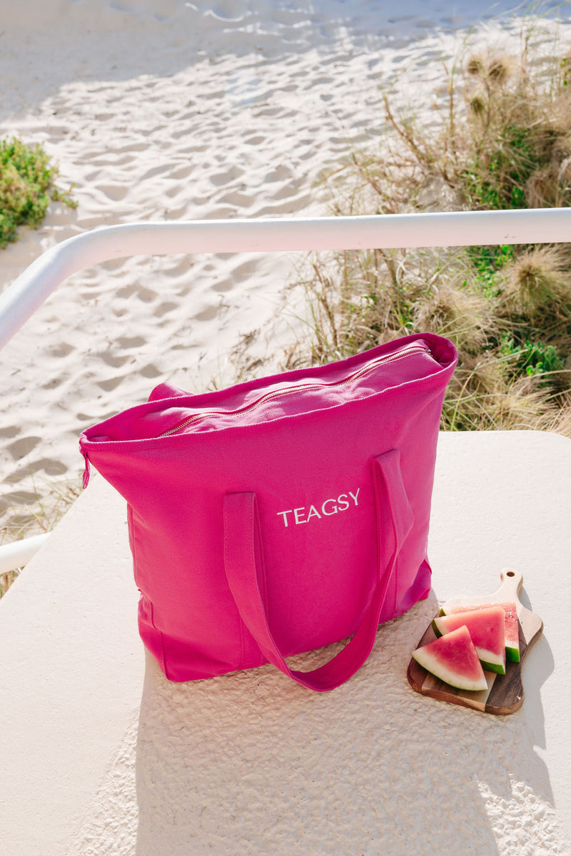 Raspberry Personalised Everyday Tote Bag