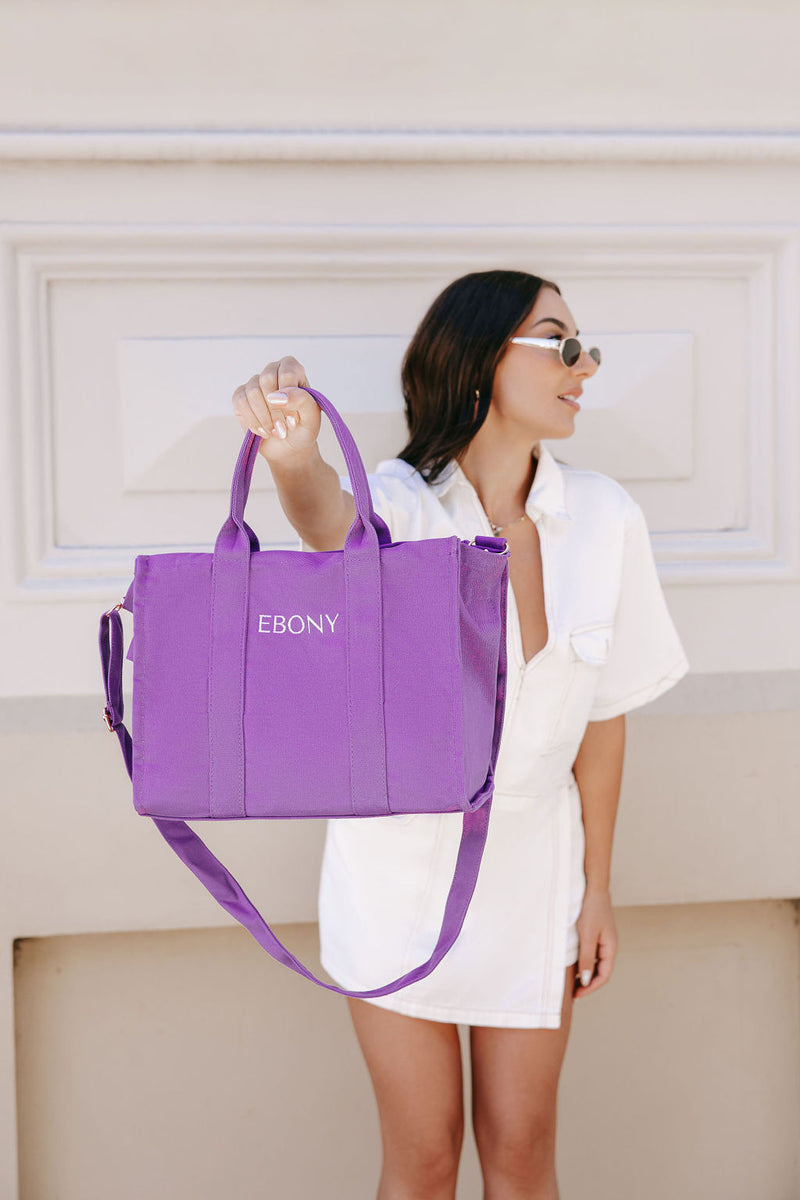 Amethyst Personalised Structured Tote Bag