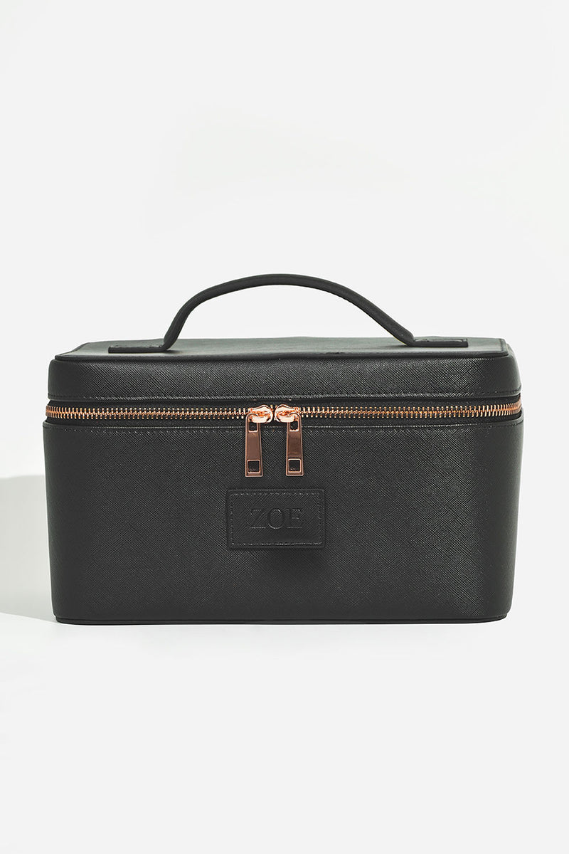 Bundle - Envelope Handbag, Cosmetic Case, Keyring - Black