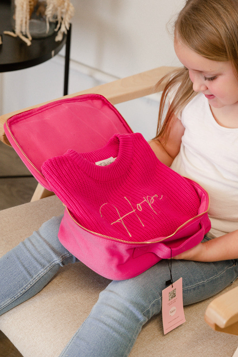 Raspberry Personalised Vanity Bag