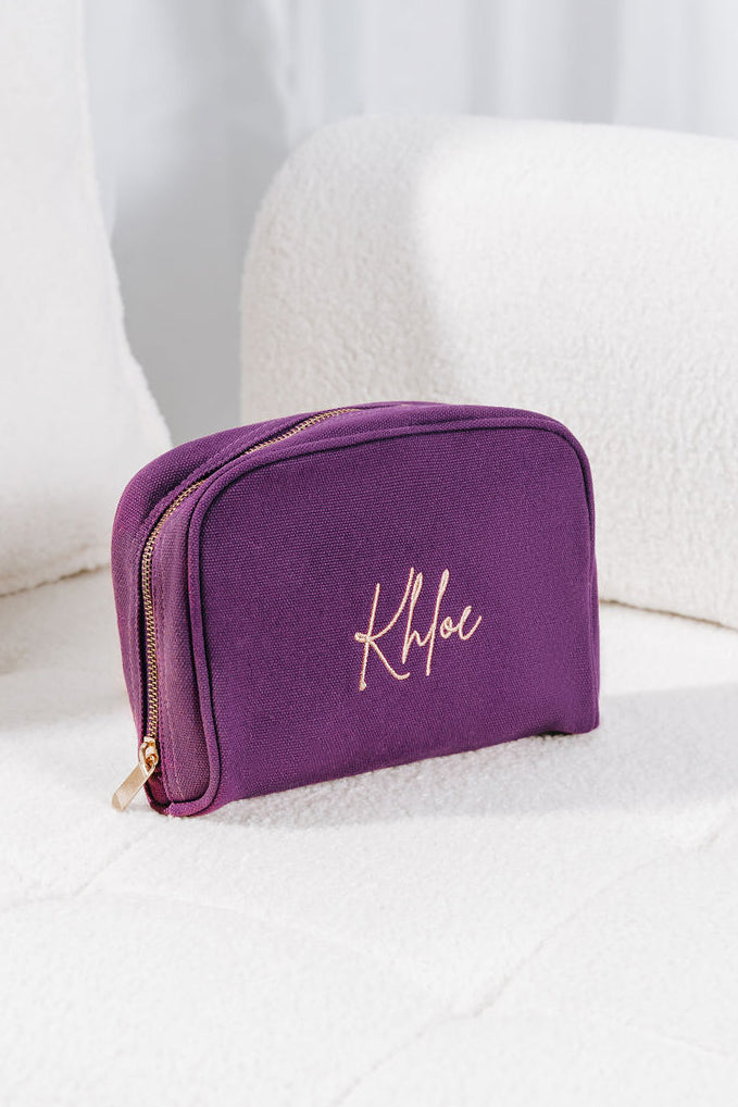 Dark Purple Personalised Bag Set