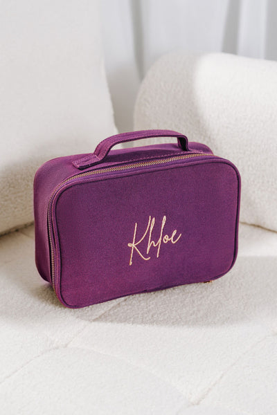 Dark Purple Personalised Backpack Set