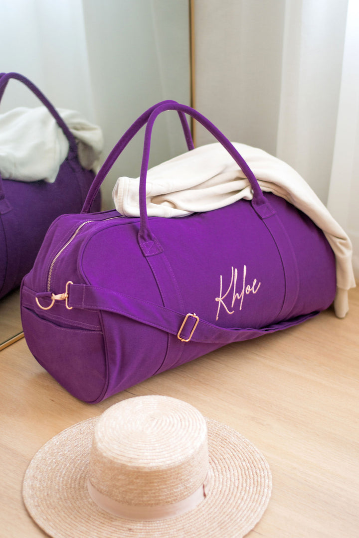 Purple overnight bag sale