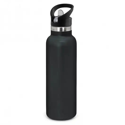 Black Powder Coated Water Bottle