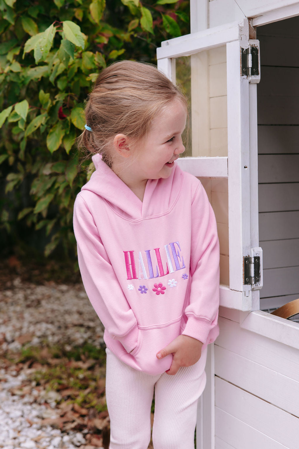 Kids Confetti Name Hoodie - Fairy Floss