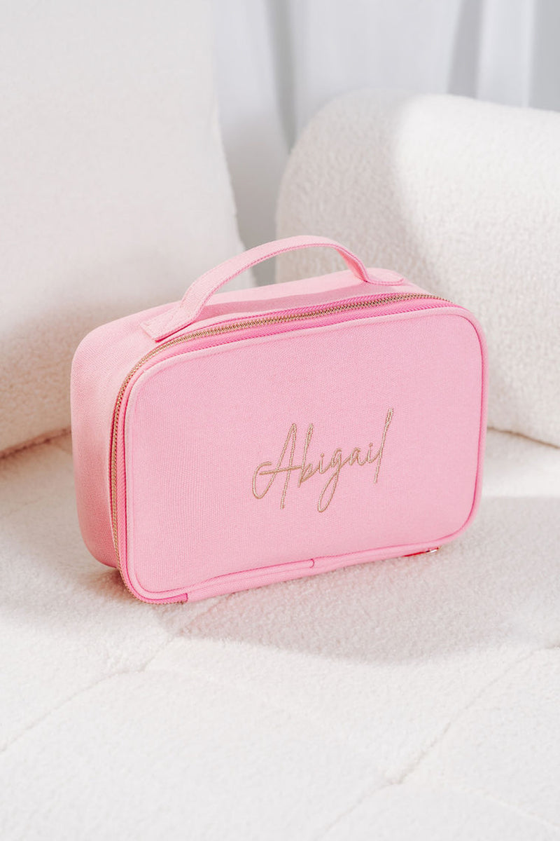 Fairy Floss Pink Personalised Vanity Bag
