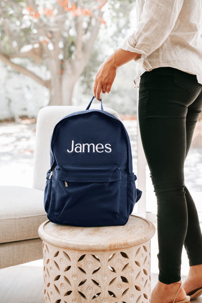 Navy Personalised Backpack Set