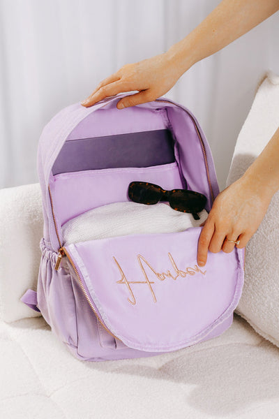 Lavender Personalised Backpack