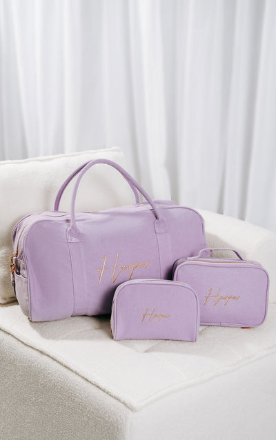 Lavender Personalised Bag Set