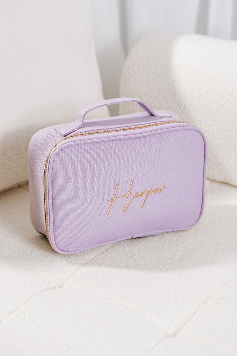Lavender Personalised Bag Set