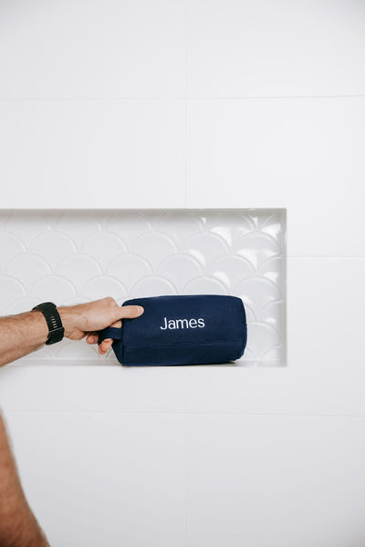 Navy Personalised Toiletry Bag