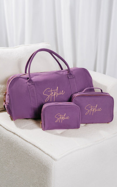 Amethyst Personalised Bag Set