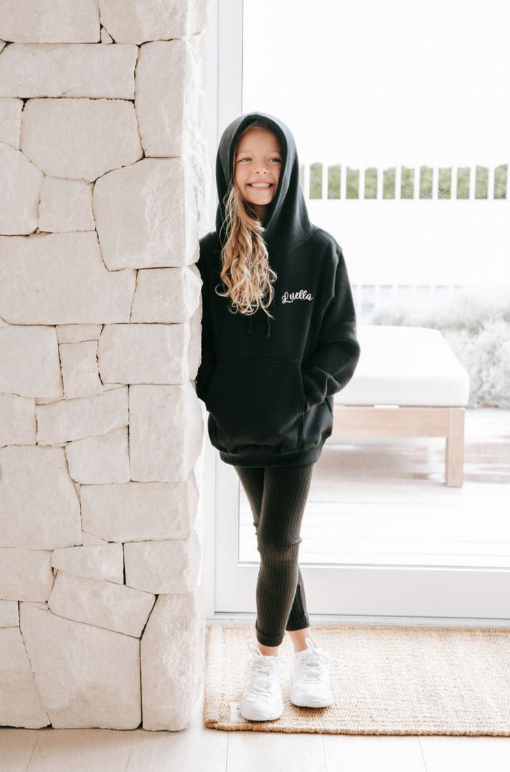 Kids Personalised Hoodie - Black