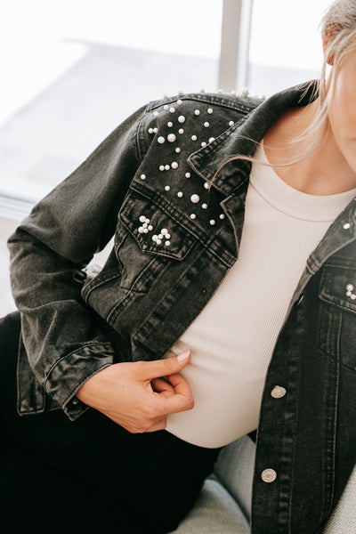 Black Pearl Denim Jacket