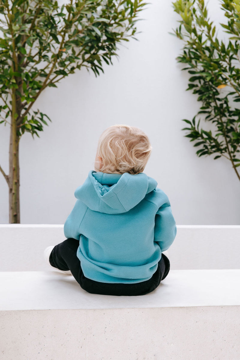 Baby Personalised Hoodie - Deep Sage