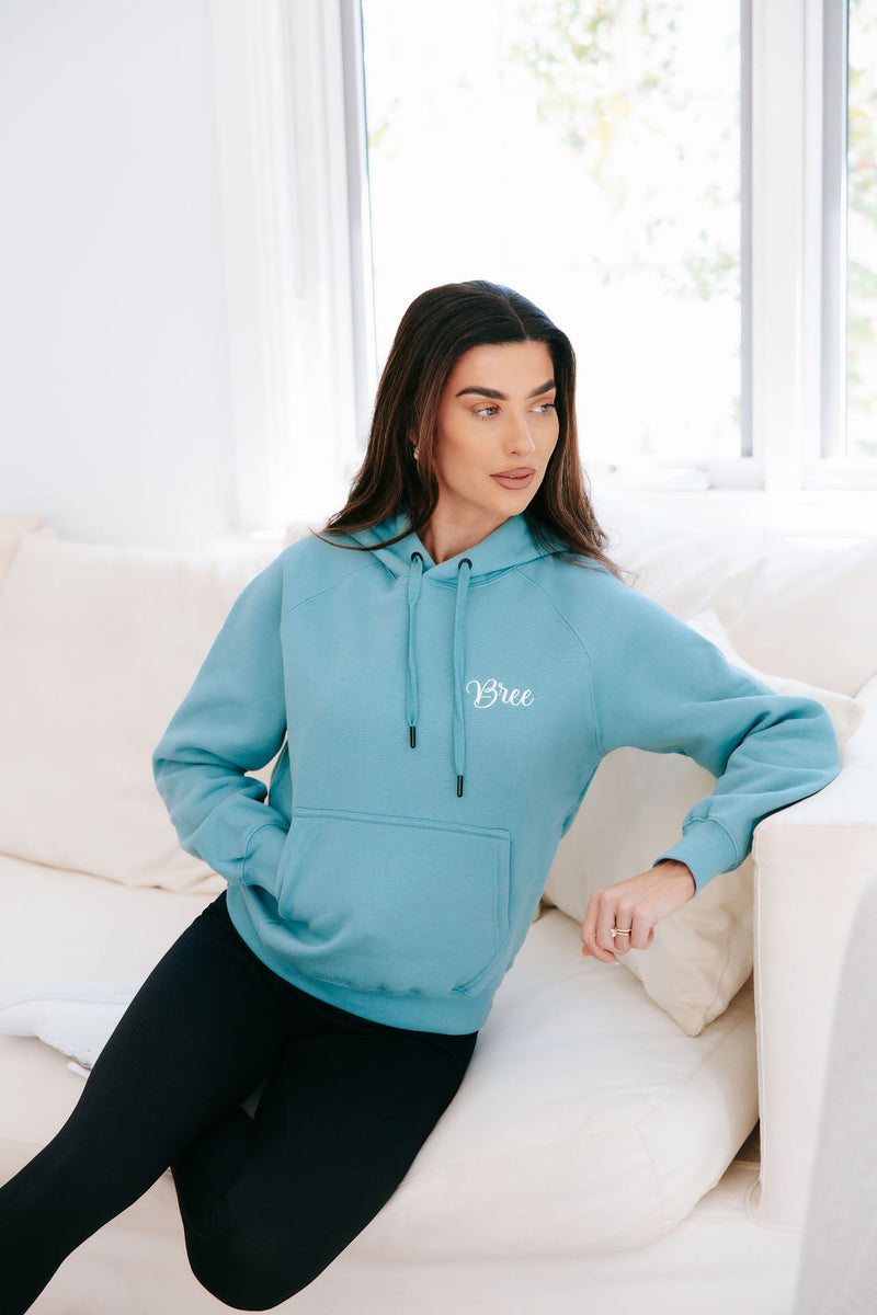 Ladies Personalised Hoodie - Deep Sage