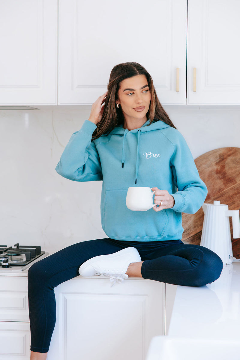 Ladies Personalised Hoodie - Deep Sage