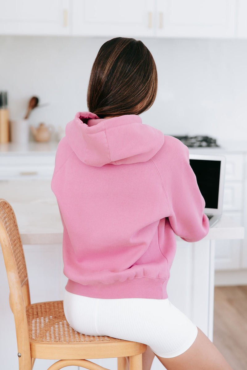 Ladies Personalised Hoodie - Dusty Rose