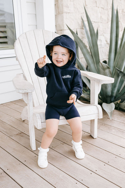Baby Personalised Hoodie - Navy