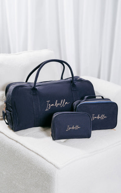 Navy Personalised Bag Set