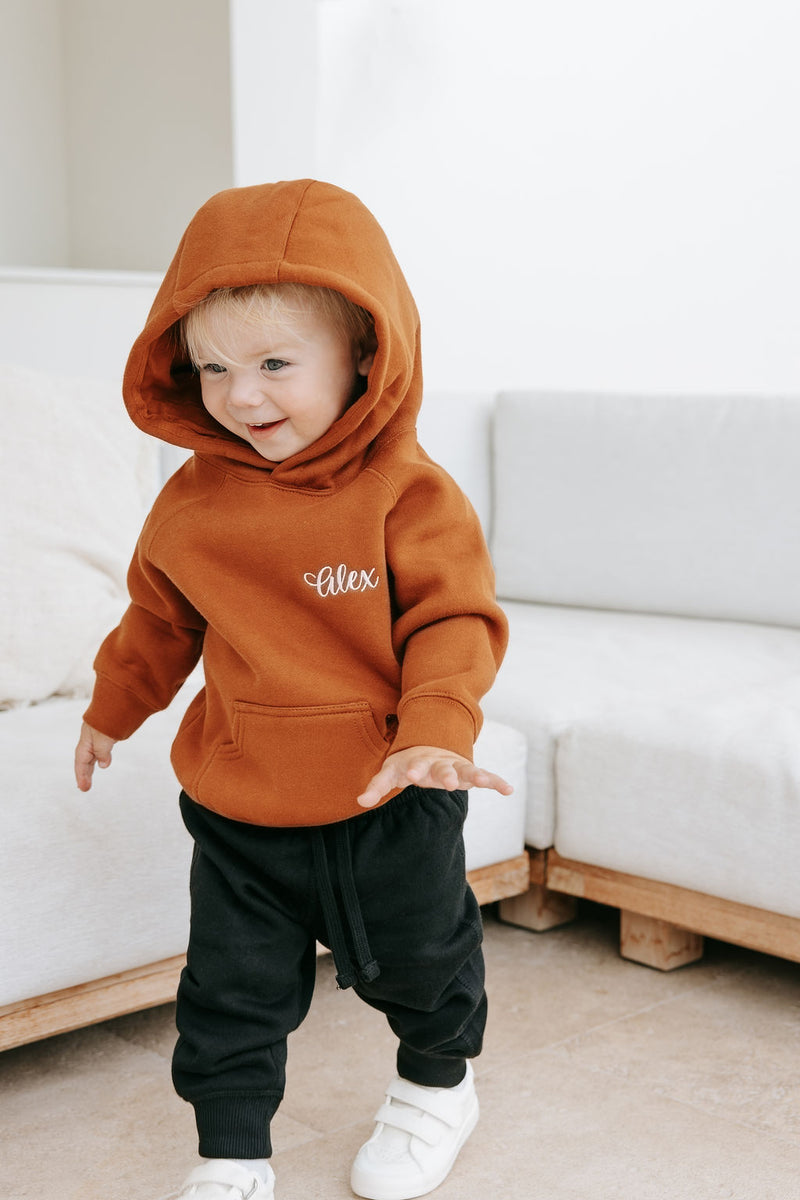 Baby Personalised Hoodie - Toffee