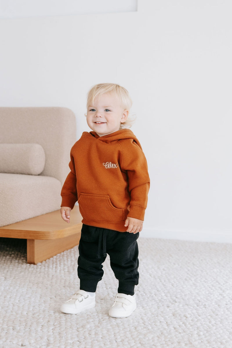 Baby Personalised Hoodie - Toffee
