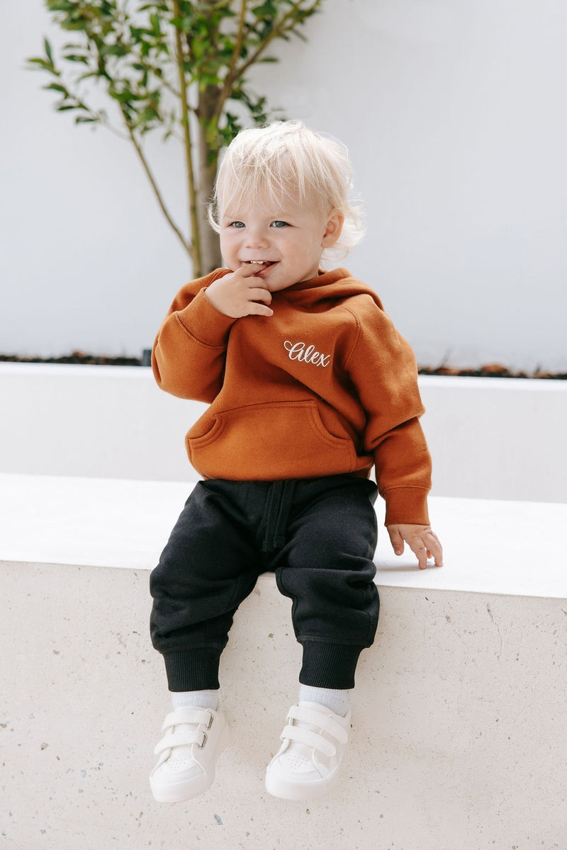 Baby Personalised Hoodie - Toffee