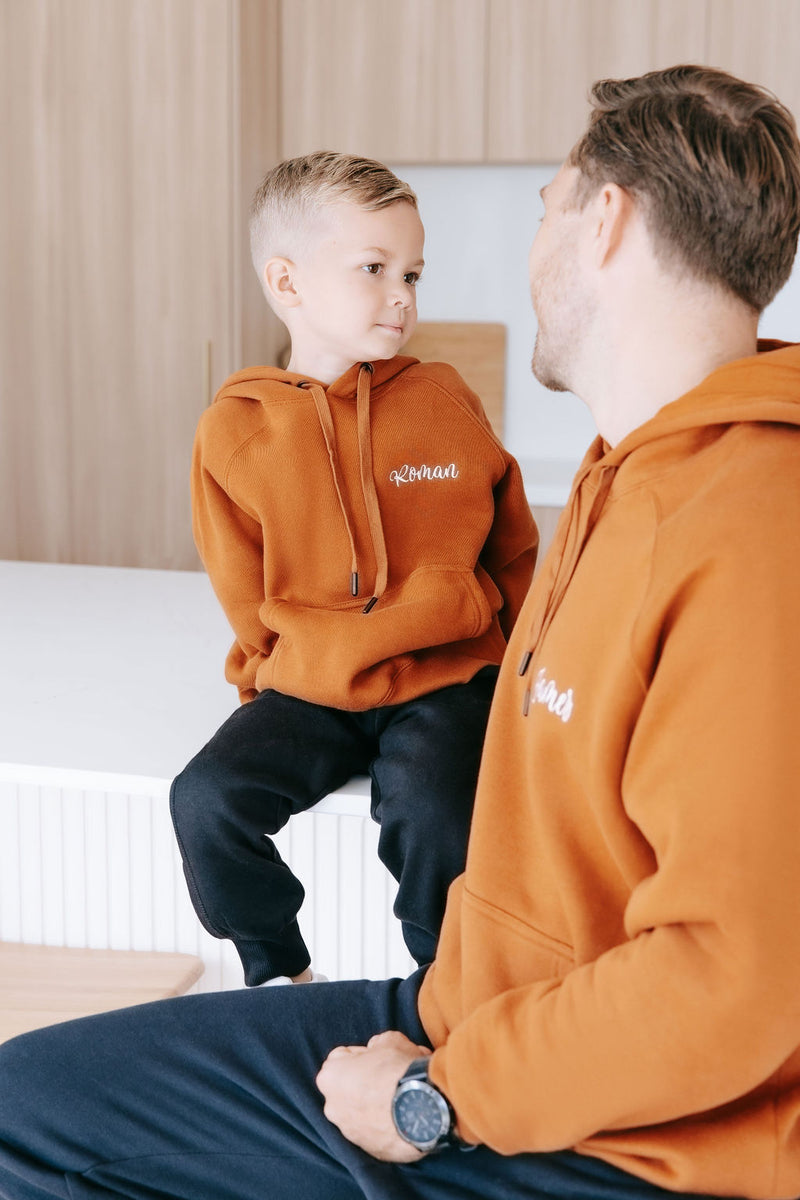 Kids Personalised Hoodie - Toffee