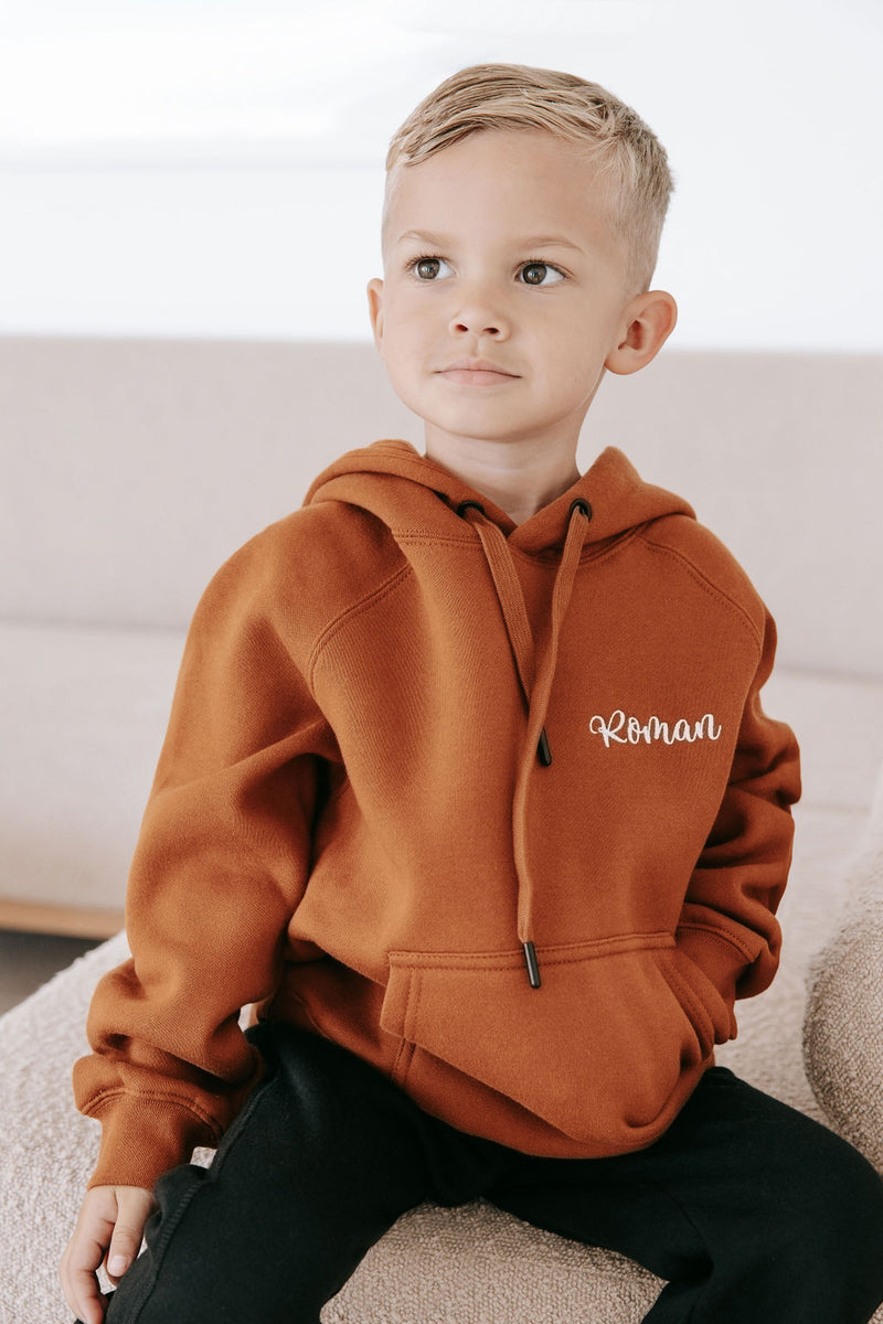 Kids Personalised Hoodie - Toffee