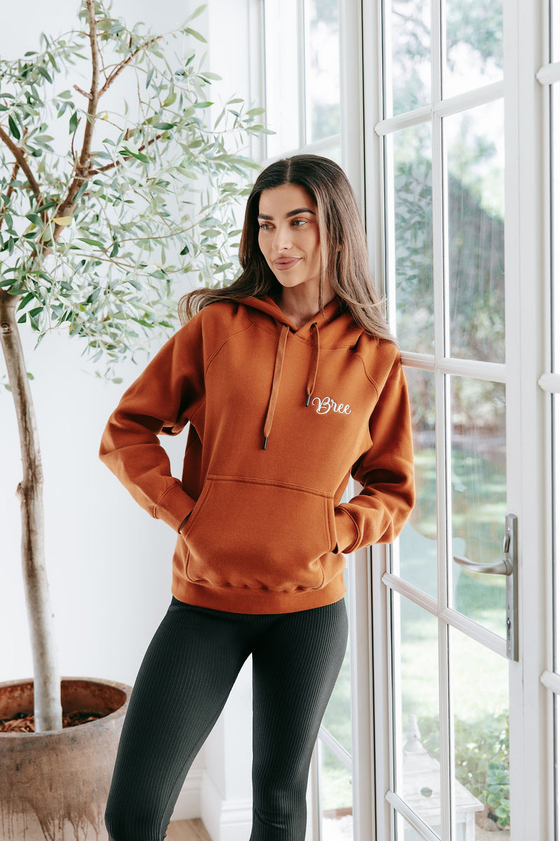 Ladies Personalised Hoodie - Toffee