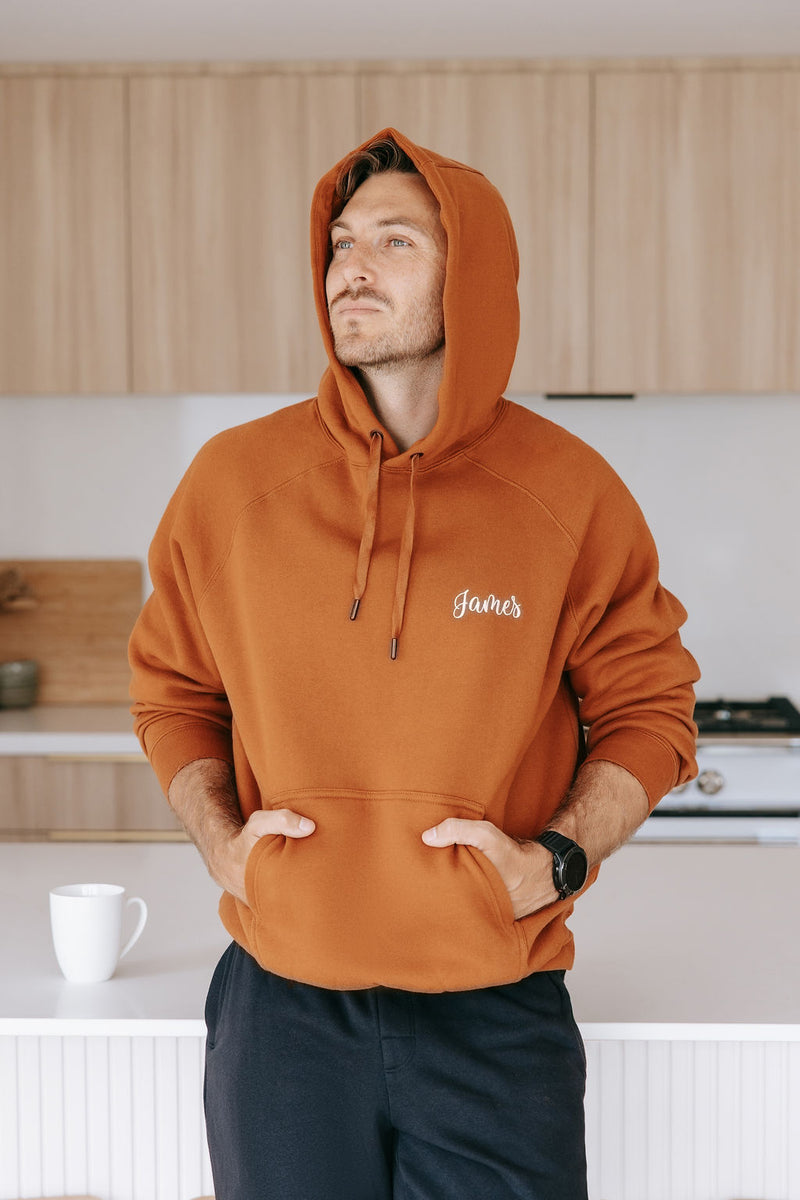 Unisex Adult Size Personalised Hoodie - Toffee