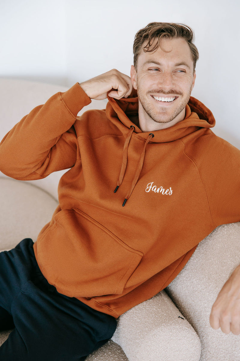 Unisex Adult Size Personalised Hoodie - Toffee