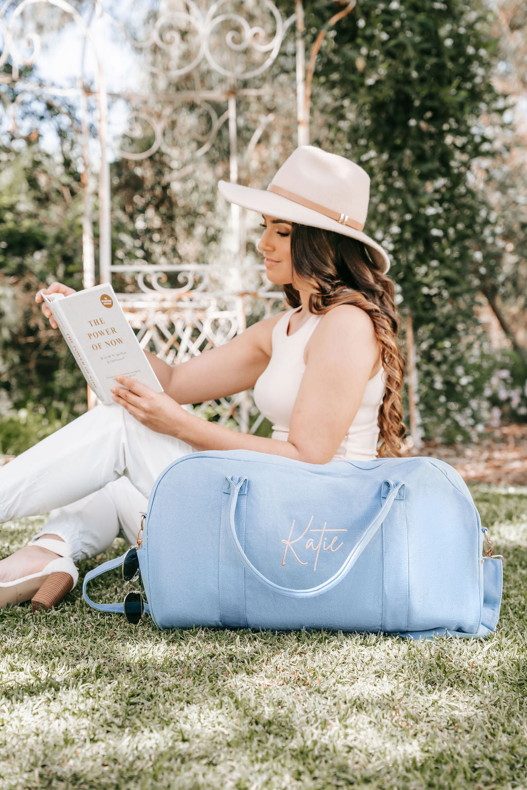 Dusty Blue Personalised Bag Set