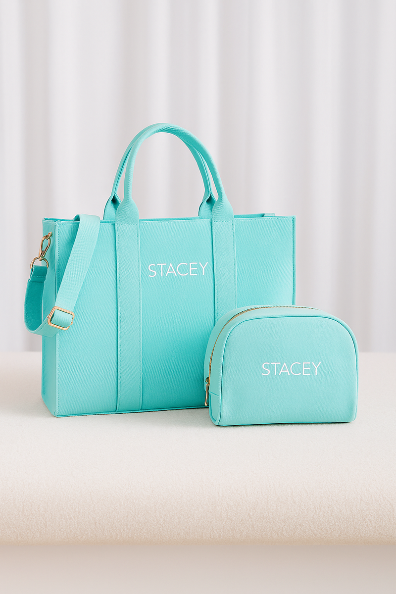 Whitsunday Personalised Structured Tote Bag Set