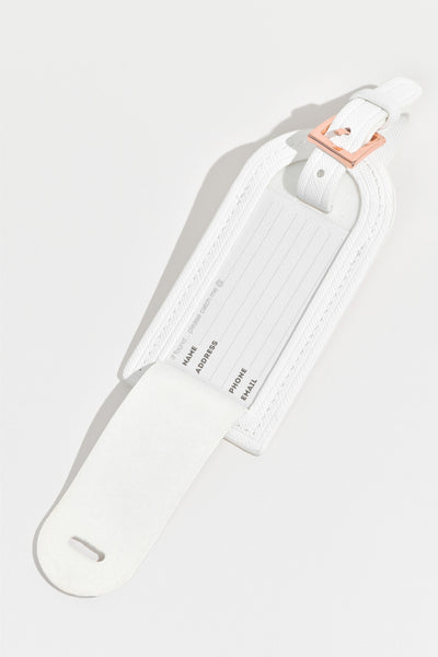 Luggage Tag - White