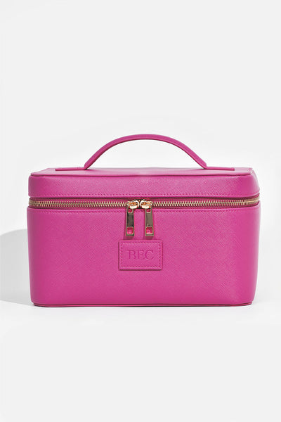 Bundle - Handbag, Cosmetic Case, Keyring - Raspberry