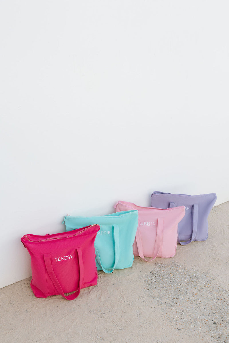 Fairy Floss Pink Personalised Everyday Tote Bag