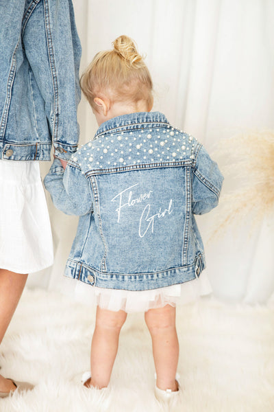 Baby Pearl Denim Jacket