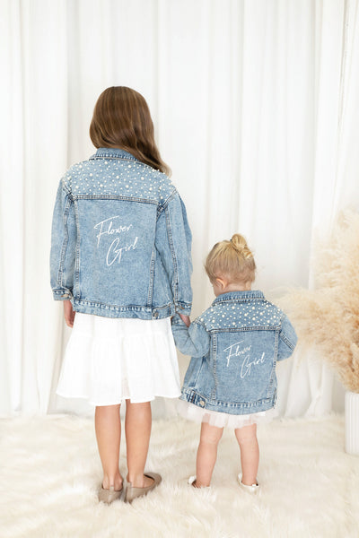 Baby Pearl Denim Jacket