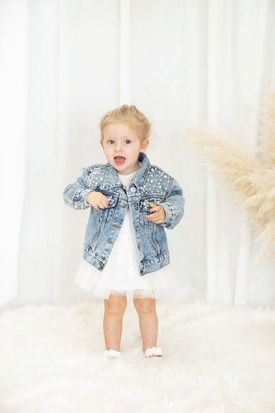 Baby Pearl Denim Jacket