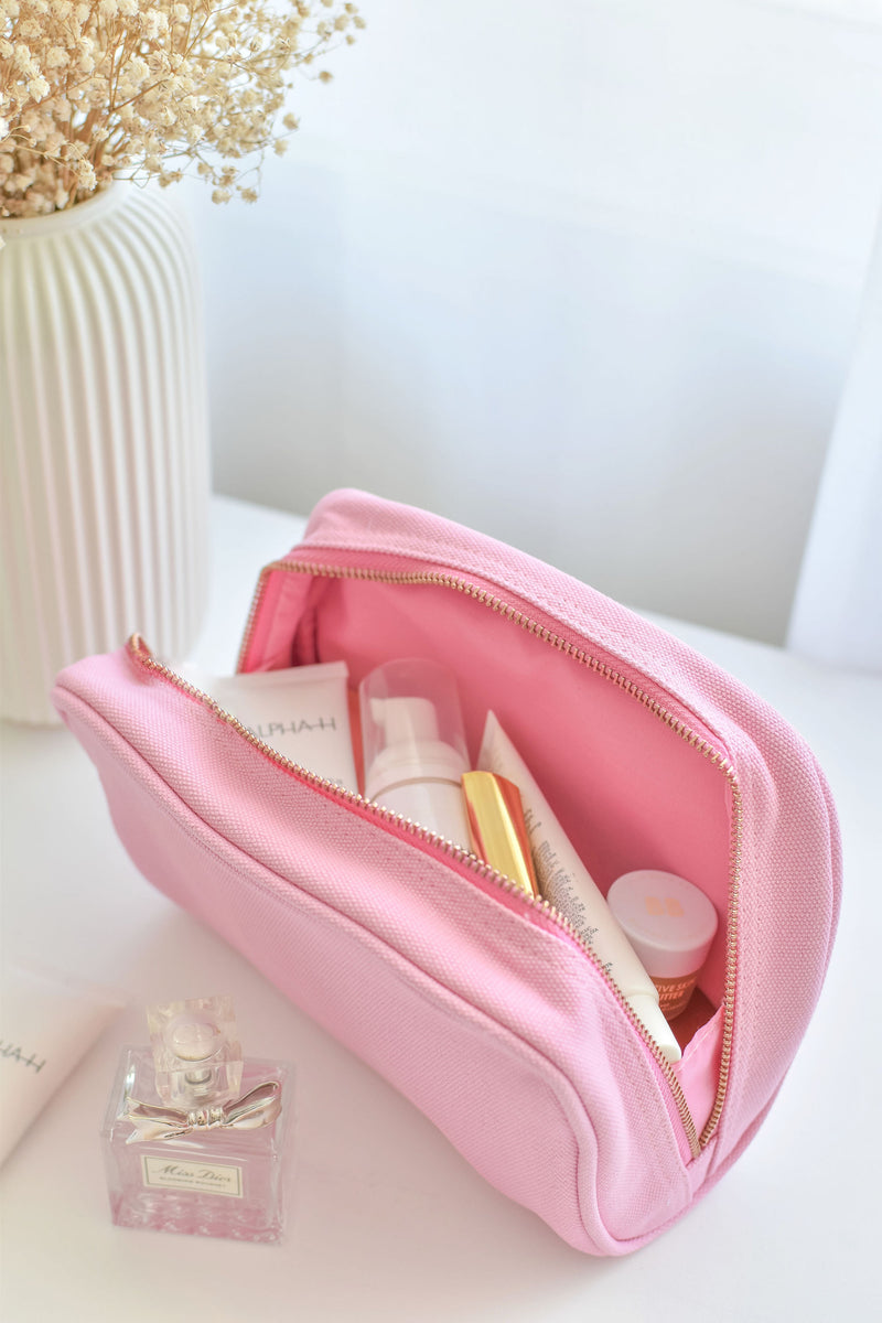 Fairy Floss Pink Personalised Make Up Bag