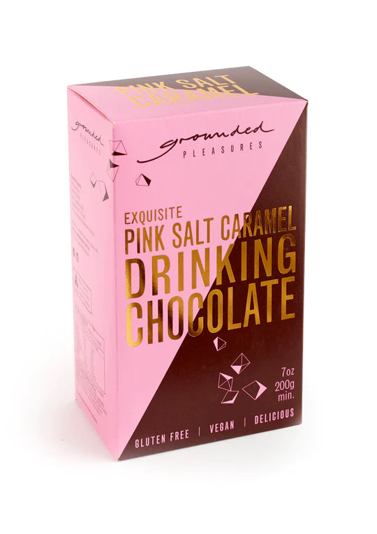Grounded Pleasures Pink Salt Caramel Drinking Chocolate 200g