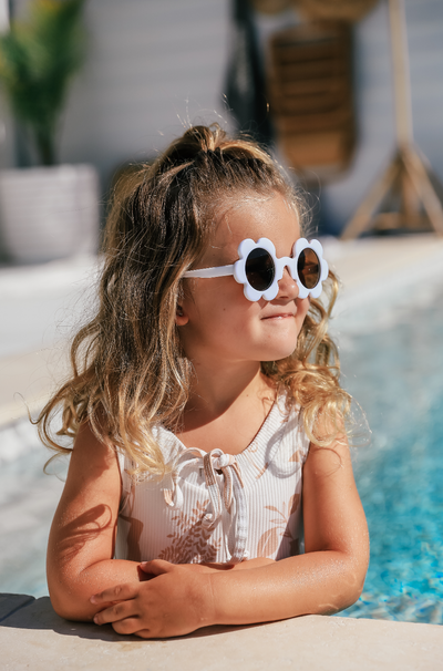 Flower Girl White Daisy Sunglasses