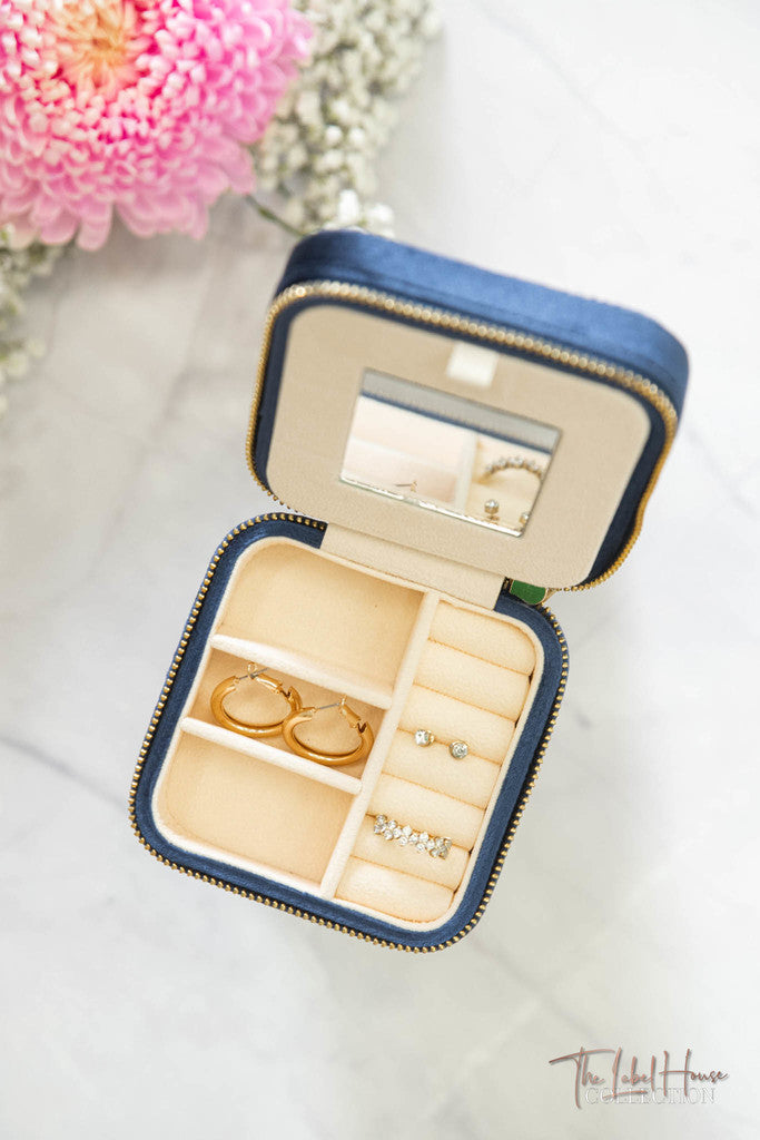 Navy Personalised Jewellery Box | Personalised Gifts, Pyjamas & Bridal | The Label House Collection
