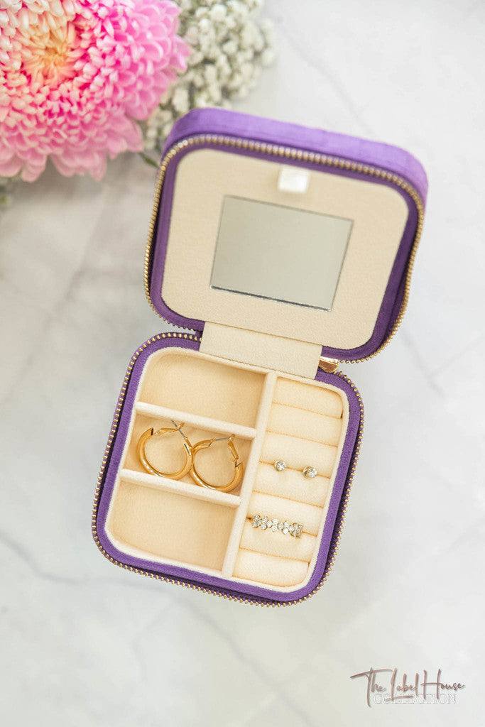 Purple Amethyst Personalised Jewellery Box | Personalised Gifts, Pyjamas & Bridal | The Label House Collection