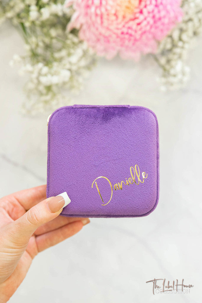 Purple Amethyst Personalised Jewellery Box | Personalised Gifts, Pyjamas & Bridal | The Label House Collection