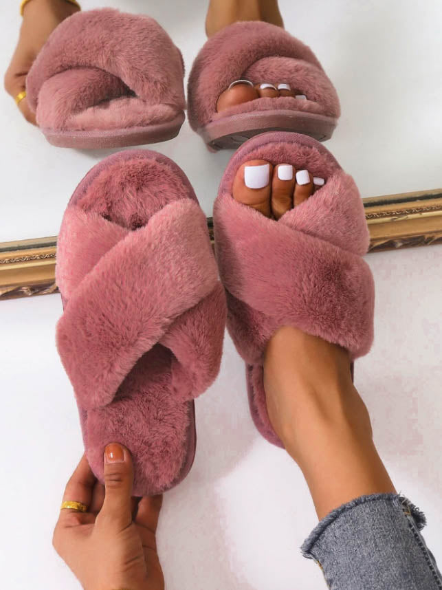 Fluffy Slippers Roseberry