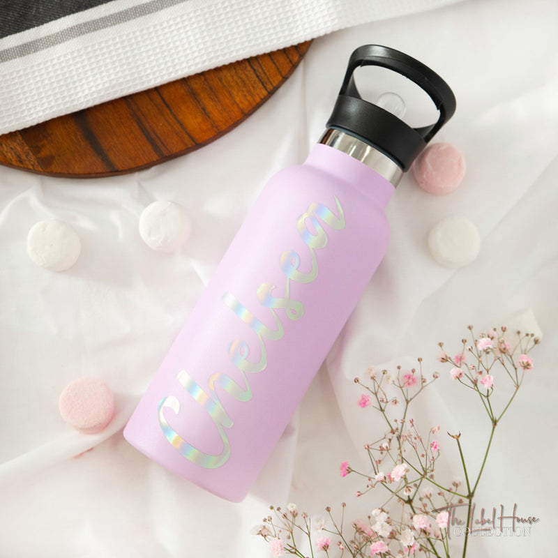 Personalised Water Bottle - Pastel Pink
