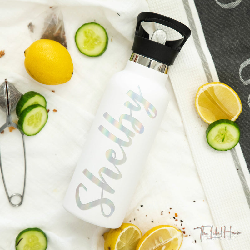 Personalised Water Bottle - White