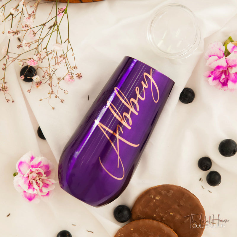 Personalised 180mL Tumbler - Purple